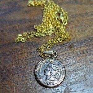 1897 Indian Head Cent Necklace